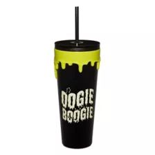 The Nightmare Before Christmas Glow in the Dark Oogie Boogie Cup with Straw - 16 oz. at Spencer's