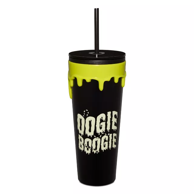 The Nightmare Before Christmas Glow in the Dark Oogie Boogie Cup with Straw - 16 oz. at Spencer's