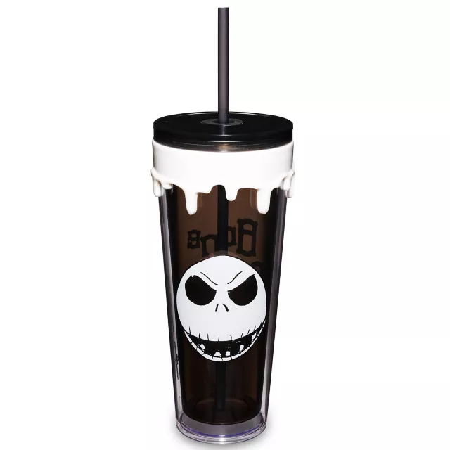 Jack Skellington Bone Daddy Cup with Straw 26 oz. - The Nightmare Before Christmas at Spencer's