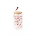Blood Splatter Glass Jar with Knife Straw Topper at Spencer's