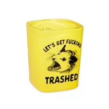 Let's Get Trashed Square Shot Glass - 1.5 oz. at Spencer's