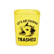 Let's Get Trashed Square Shot Glass - 1.5 oz. at Spencer's