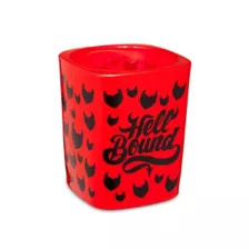 Hell Bound Devil Heart Square Shot Glass - 1.5 oz. at Spencer's