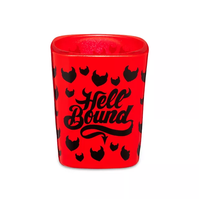 Hell Bound Devil Heart Square Shot Glass - 1.5 oz. at Spencer's
