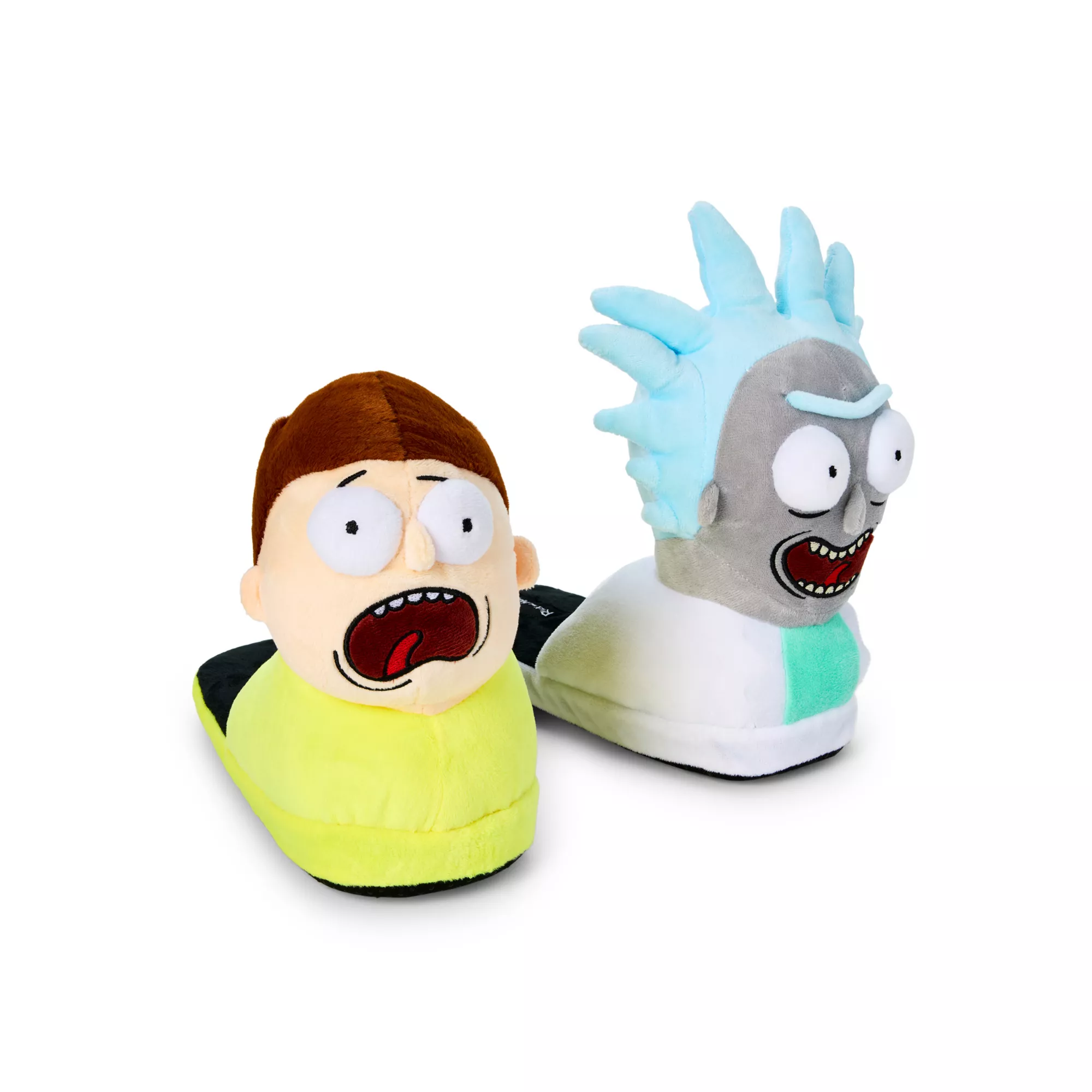Rick and Morty Plush Slippers at Spencer's