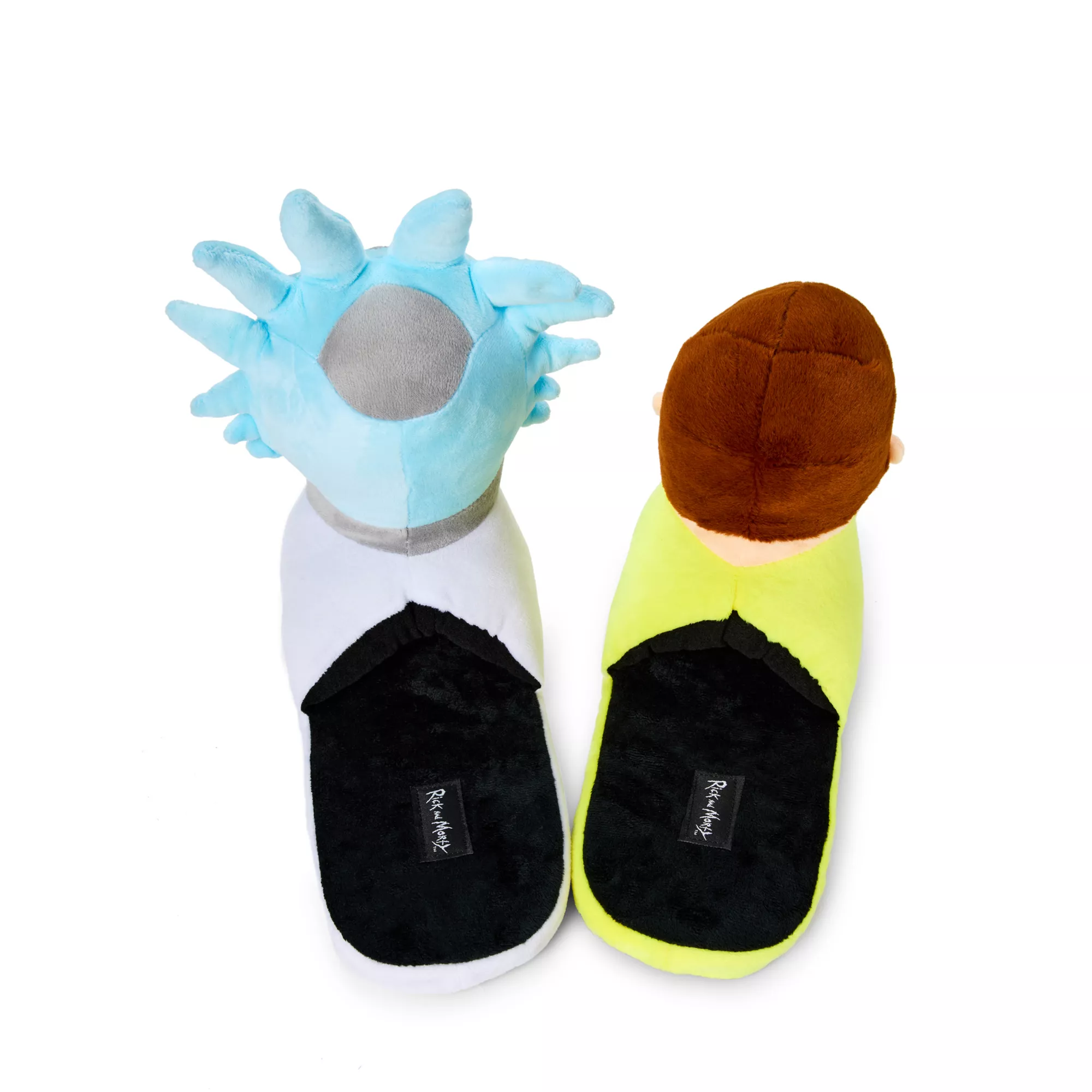 Rick and Morty Plush Slippers at Spencer's