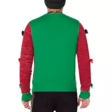 Light-Up Stop Staring At My Package Ugly Christmas Sweater at Spencer's