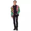 Light-Up Wreath Christmas Cardigan Sweater at Spencer's