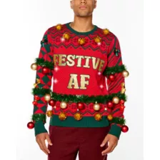 Light Up Festive AF Christmas Sweater Spencer s