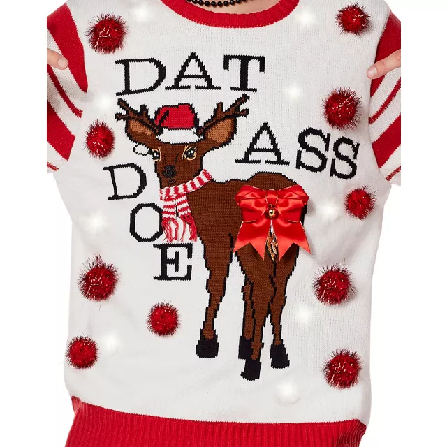 Light-Up Dat Ass Doe Christmas Sweater