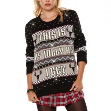 This Is as Jolly as I Get Light-Up Christmas Sweater at Spencer's