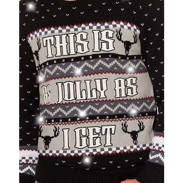 This Is as Jolly as I Get Light-Up Christmas Sweater at Spencer's