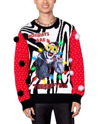 Light-Up Art the Clown Holidays are Terrifying Christmas Sweater – Terrifier