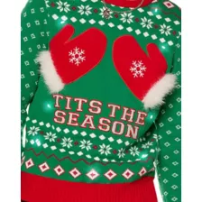 Light-Up Tits the Season Christmas Sweater at Spencer's