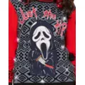 Light-Up Ghost Face Just the Tip Christmas Sweater at Spencer's