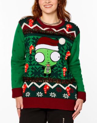 Light-Up GIR Christmas Sweater - Invader Zim