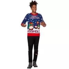 Light-Up Merry Christmas Asshole Christmas Sweater - South Park at Spencer's