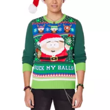 Light-Up Suck My Balls Christmas Sweater - South Park at Spencer's