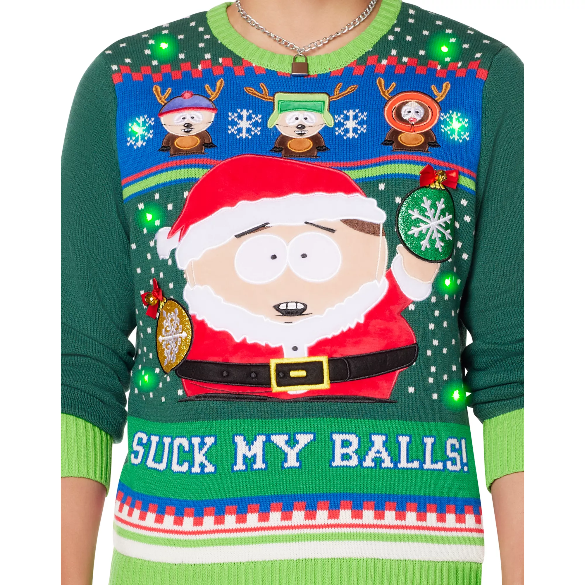 Light-Up Suck My Balls Christmas Sweater - South Park at Spencer's