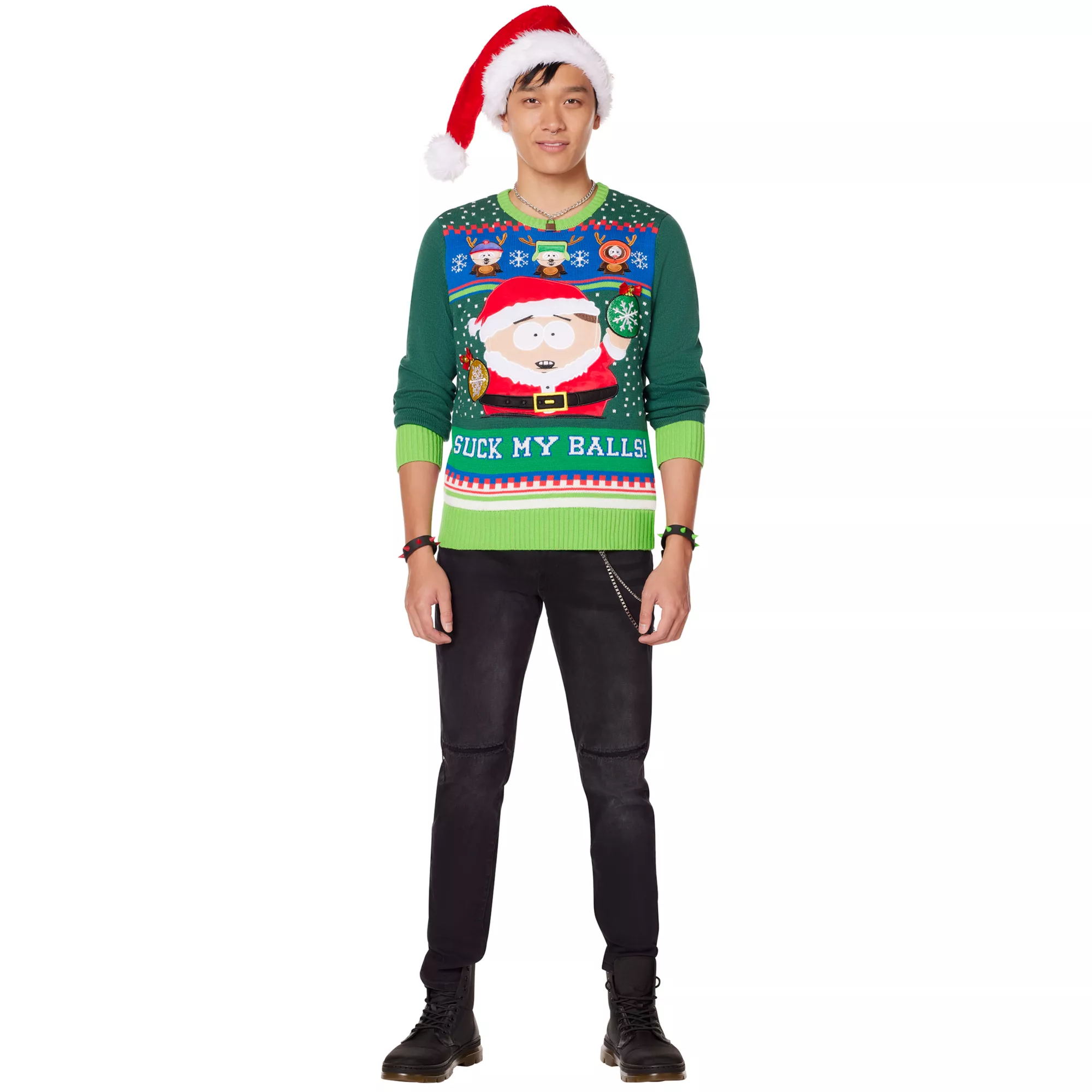 Light-Up Suck My Balls Christmas Sweater - South Park at Spencer's