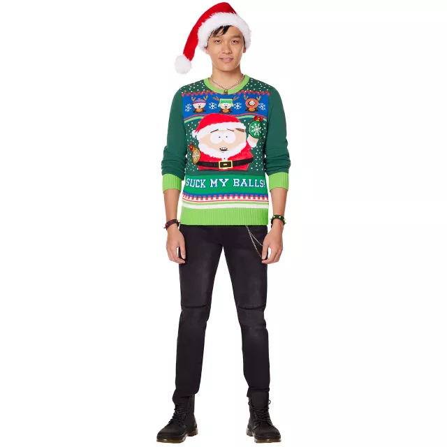 Light-Up Suck My Balls Christmas Sweater - South Park at Spencer's