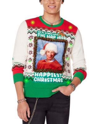 Light Up Clark Griswold Happiest Ugly Christmas Sweater National Lam 2x by Spencer s