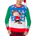 Light-Up Charlie Brown Tree Ugly Christmas Sweater - Peanuts at Spencer's