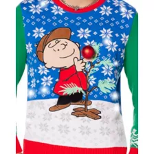 Light-Up Charlie Brown Tree Ugly Christmas Sweater - Peanuts at Spencer's