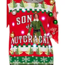 Light-Up Son of a Nutcracker Christmas Sweater - Elf at Spencer's