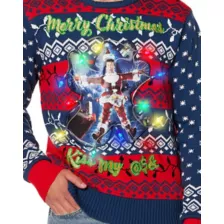 Light-Up Clark Griswold Kiss My Ass Christmas Sweater - National Lampoon's Christmas Vacation at Spencer's