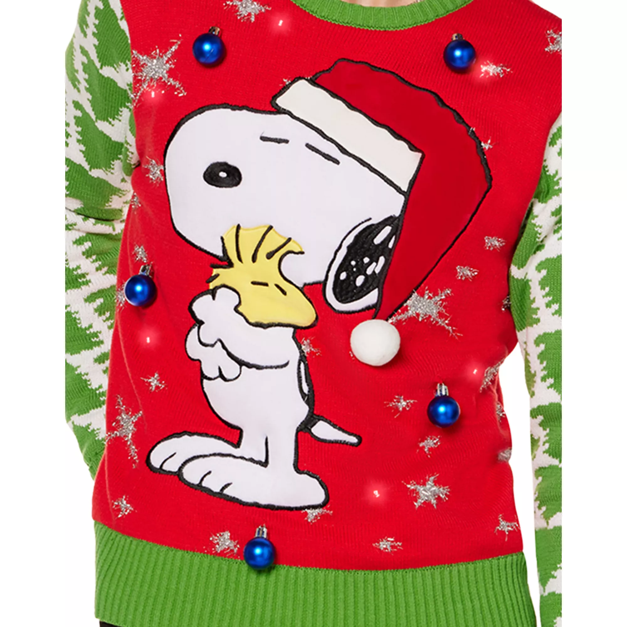 Light-Up Snoopy & Woodstock Christmas Sweater - Peanuts