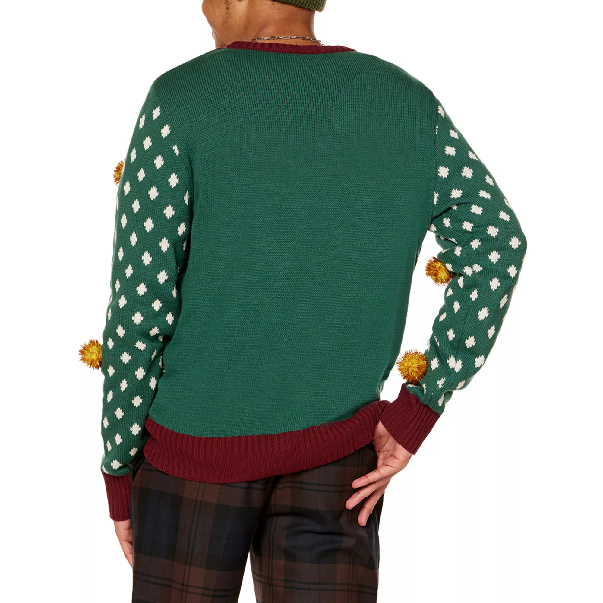 Light-Up Merry Christmas Dragon and Nighthawk Sweater - Step Brothers