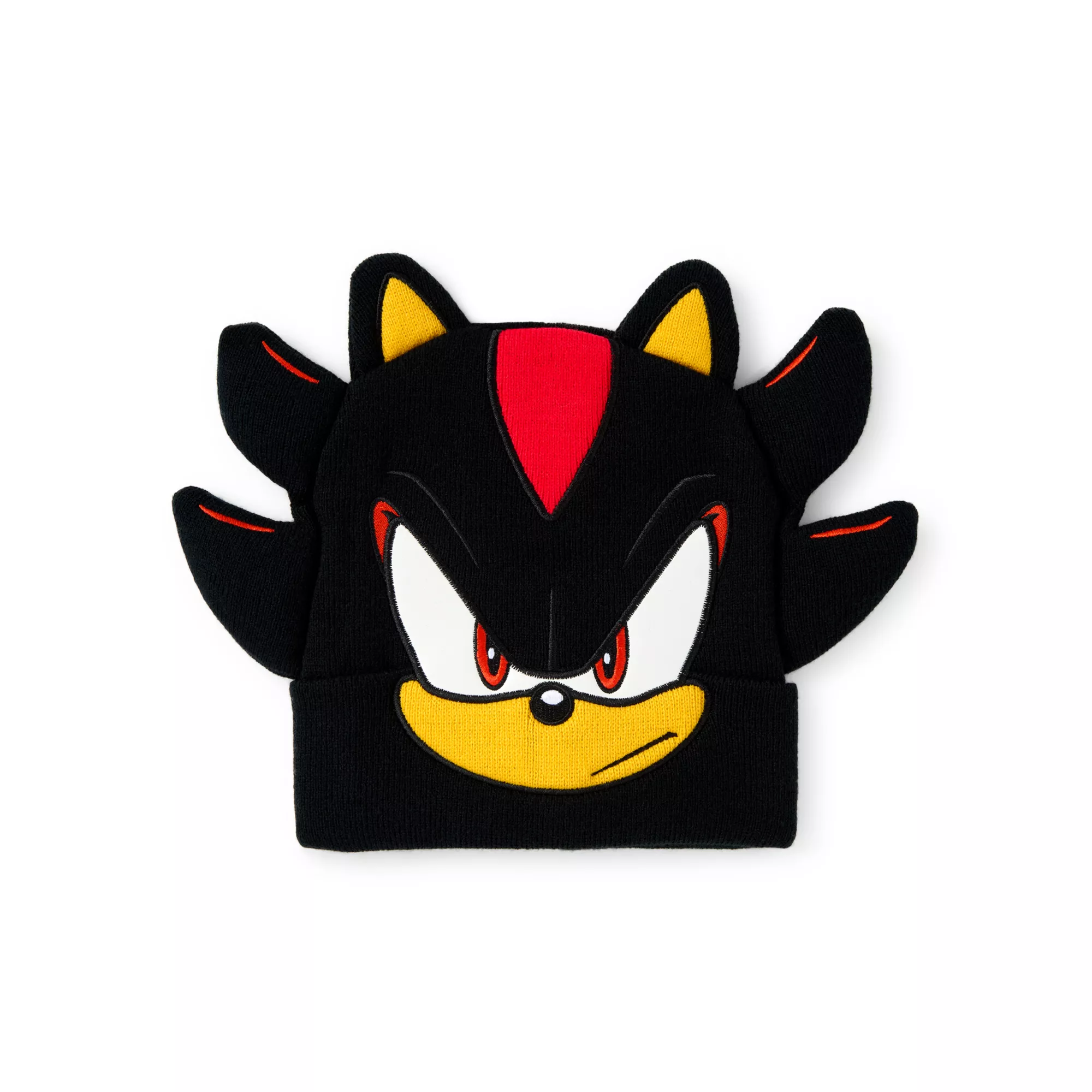 Shadow 3D Big Face Cuff Beanie Hat - Sonic the Hedgehog at Spencer's