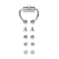 Magnetic Faux Silver Septum with Extra Balls at Spencer's
