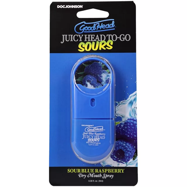 Goodhead Juicy Head Sour Blue Raspberry Dry Mouth Spray To-Go