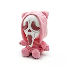 Pink Ghost Face Plush at Spencer's