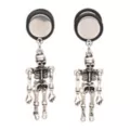 Skeleton Dangle Fake Plugs - 18 Gauge at Spencer's