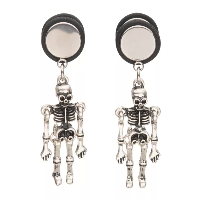 Skeleton Dangle Fake Plugs - 18 Gauge at Spencer's