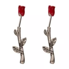 Silvertone Red Rose Fake Tapers at Spencer's