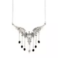 Skull Wings Dangle Necklace at Spencer's