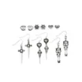 Multi-Pack Flower, Coffee, and Skeleton Stud and Dangle Earrings - 6 Pair at Spencer's