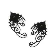 Black Lace Ear Cuff at Spencer's