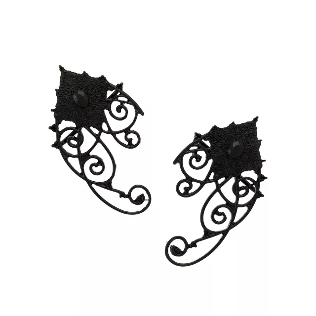 Black Lace Ear Cuff at Spencer's