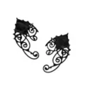 Black Lace Ear Cuff at Spencer's