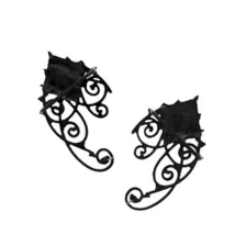 Black Lace Ear Cuff at Spencer's