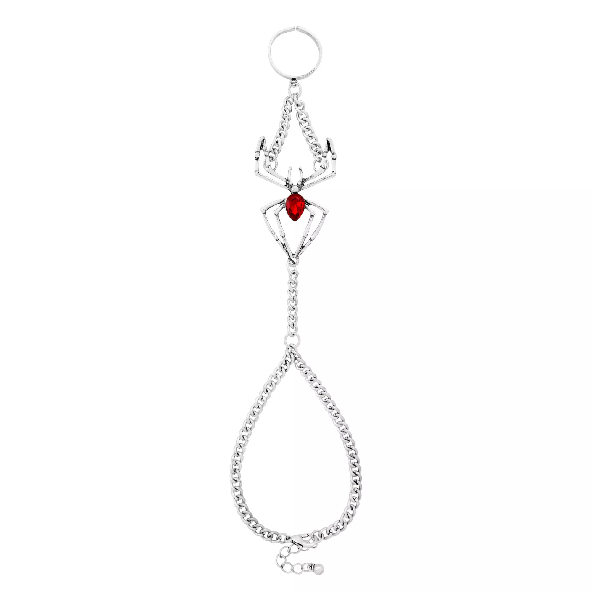 Red Spider Hand Bracelet at Spencer's