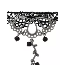 Black Lace with Rose Bracelet at Spencer's