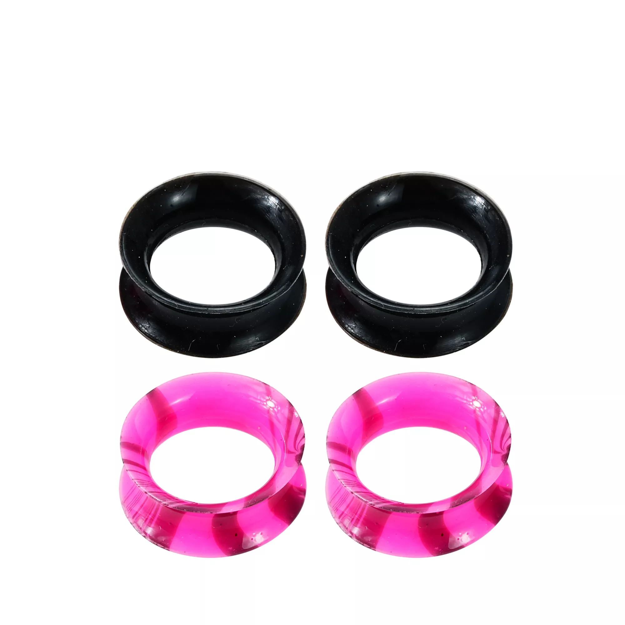 Multi-Pack Pink and Black Swirl Tunnels - 4 Pair at Spencer's
