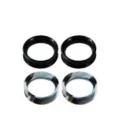 Multi-Pack Black and White Tunnels - 2 Pair at Spencer's