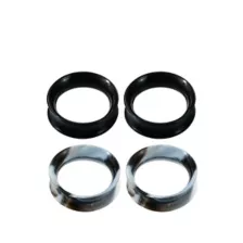 Multi-Pack Black and White Tunnels - 2 Pair at Spencer's